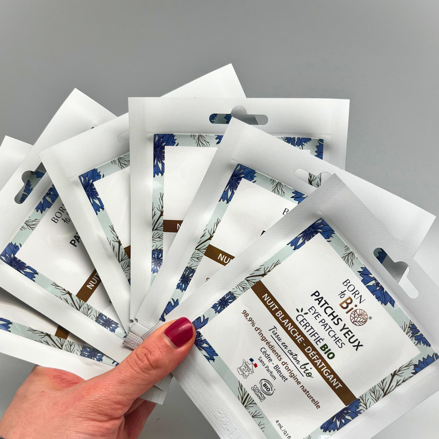 Les Laboratoires Bio Seasons - Patchs pour les yeux Nuit blanche en coton - Certifiés Bio