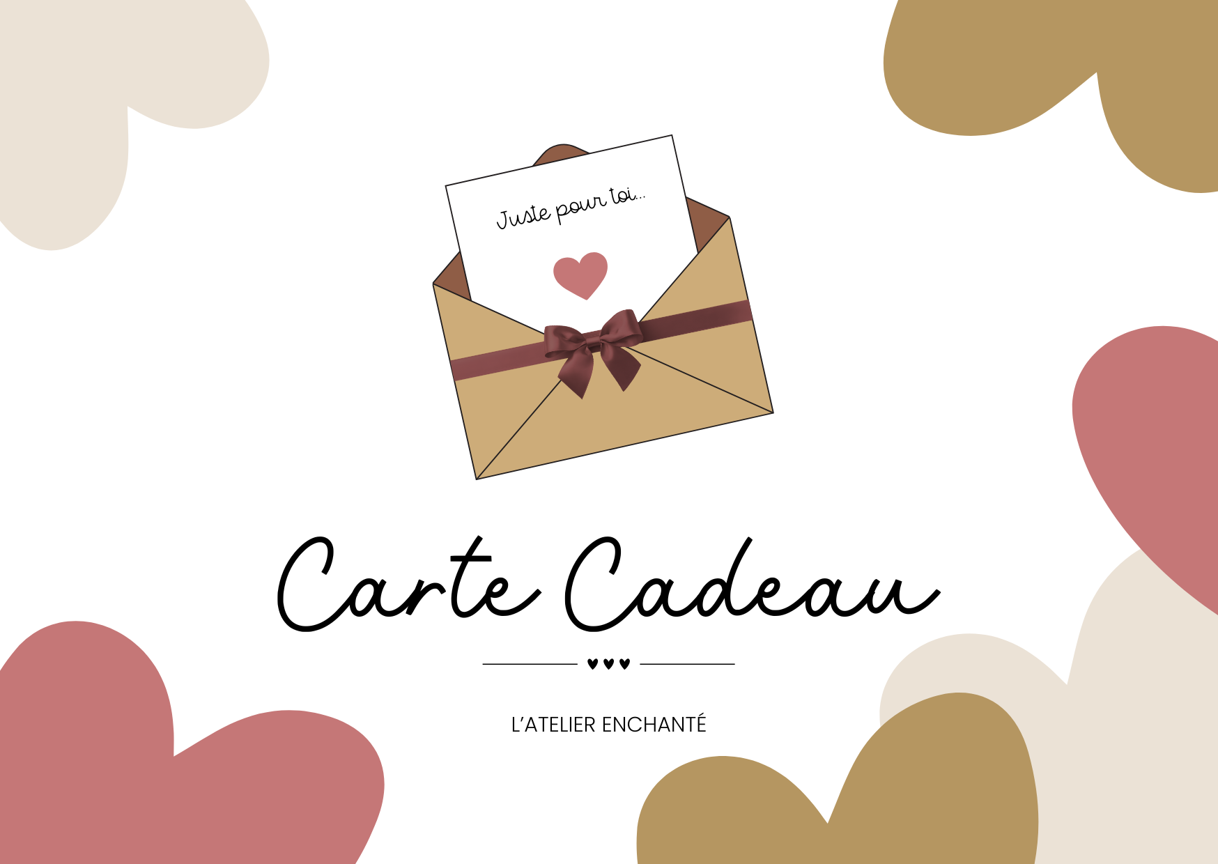 Carte cadeau L'atelier enchanté – idée cadeau à offrir