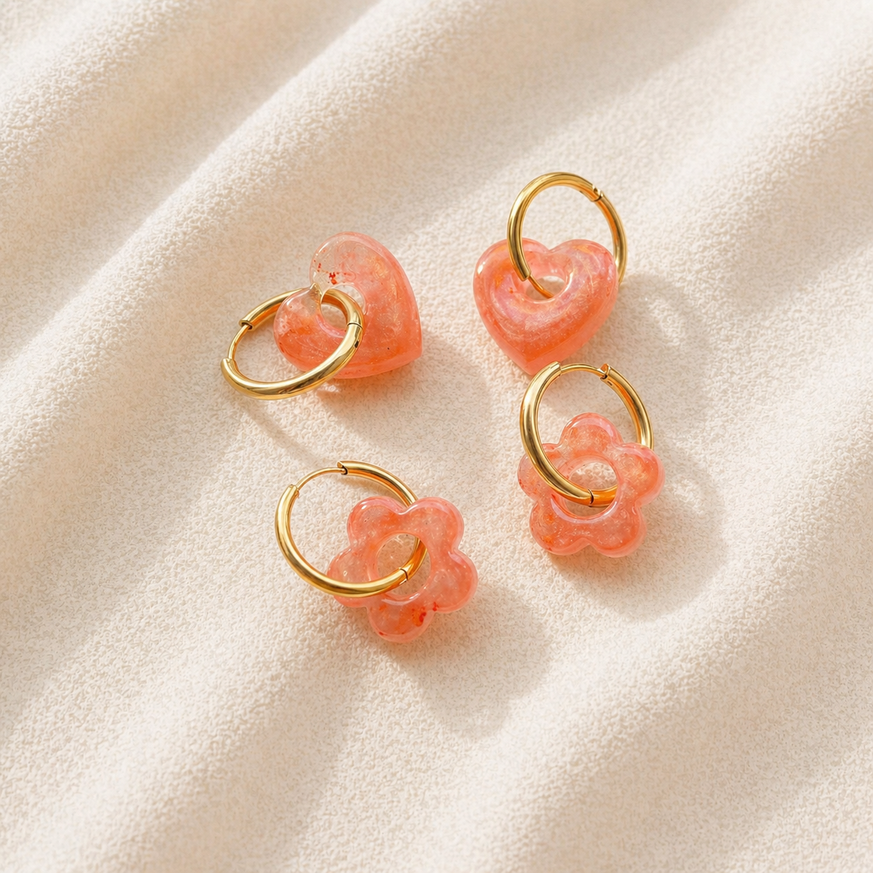 CORALYA - Boucles d'oreilles interchangeables