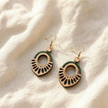 Boucles d’oreilles NÉA en bois artisanales style bohème