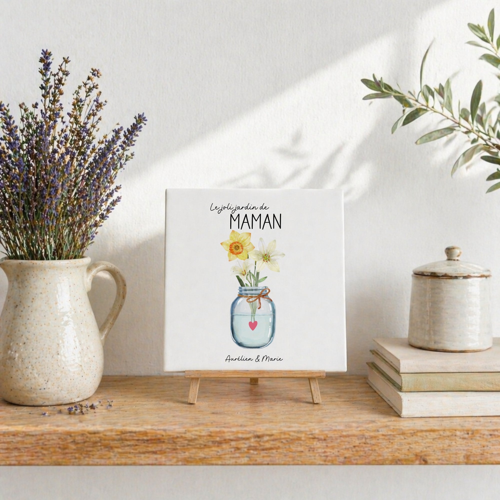 Carreau personnalisée - Le joli jardin de maman