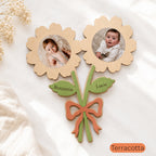 Fleur personnalisée avec photo et prénom – Un souvenir unique pour maman