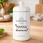 Pot à biscuits personnalisé Maman avec prénoms – cadeau original
