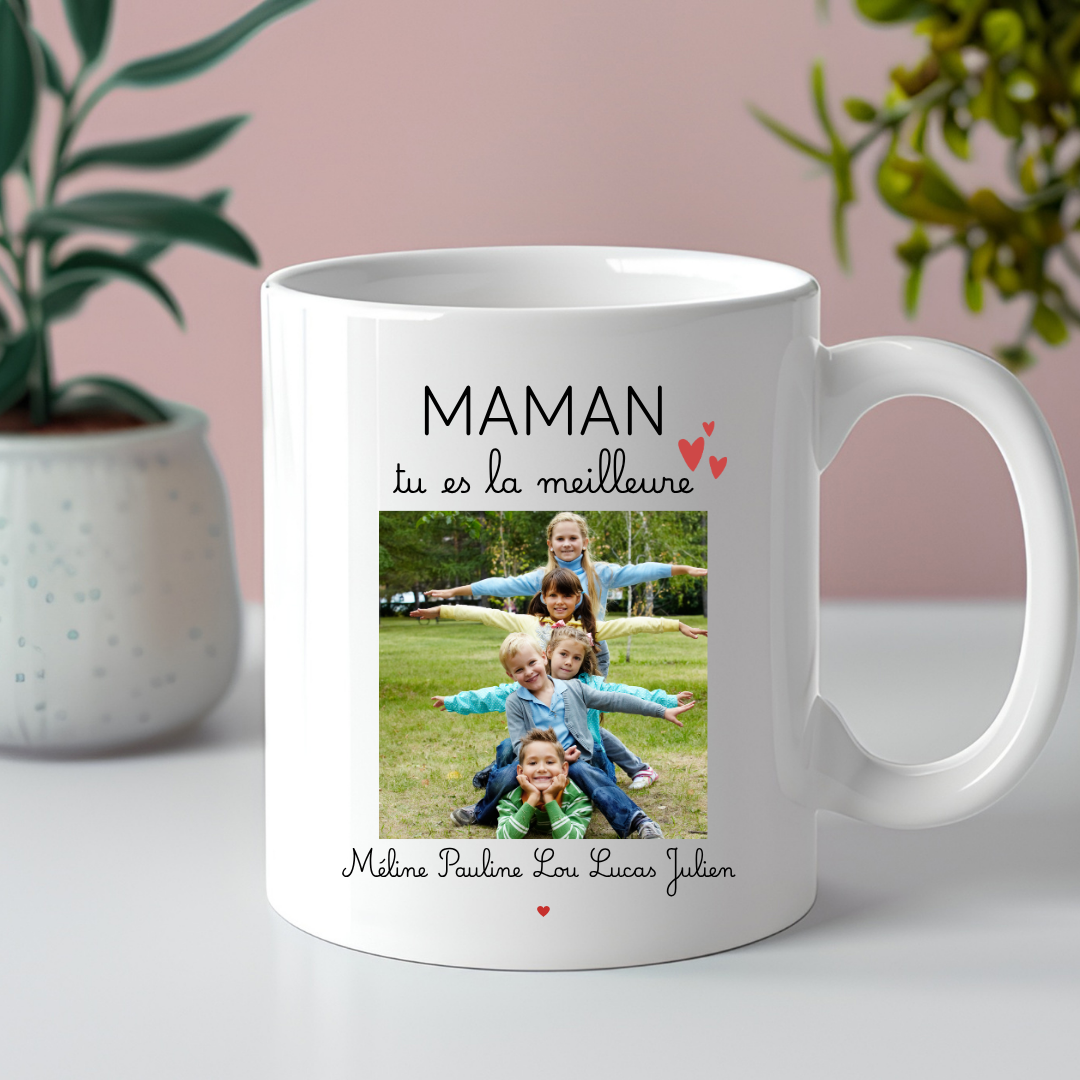 Mug photo personnalisé - Cadeau pour Maman