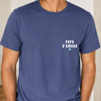 T-shirt Papa d'amour personnalisé | Cadeau Fête des Pères en coton bio