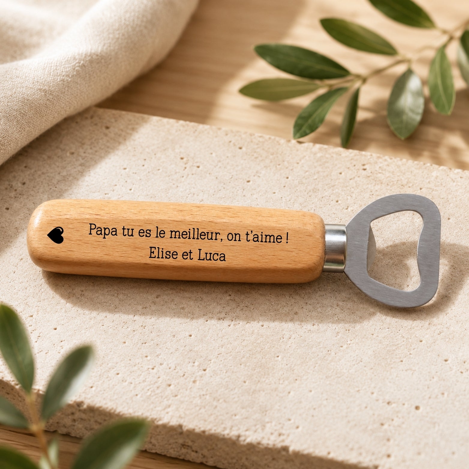 Décapsuleur Personnalisé Gravé – Cadeau Homme Original