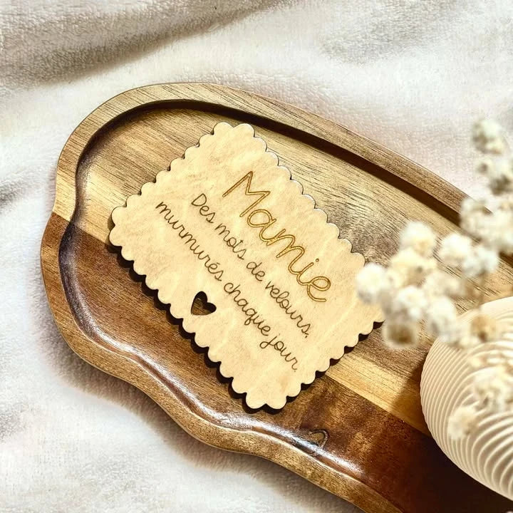 Magnet biscuit - Cadeau personnalisé pour mamies