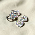 Boucles d'oreille interchangeable transparente