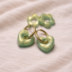 Boucles d’oreilles GAÏA artisanales interchangeables pour femme