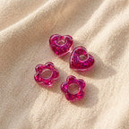 FUSHIA - Boucles d'oreilles interchangeables