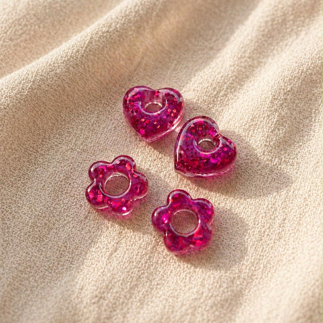 FUSHIA - Boucles d'oreilles interchangeables