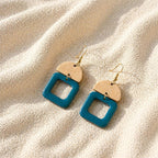 Vaya - Boucles d'oreilles en bois et résine