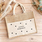 Sac cabas Maman d’amour style bohème – cadeau maman