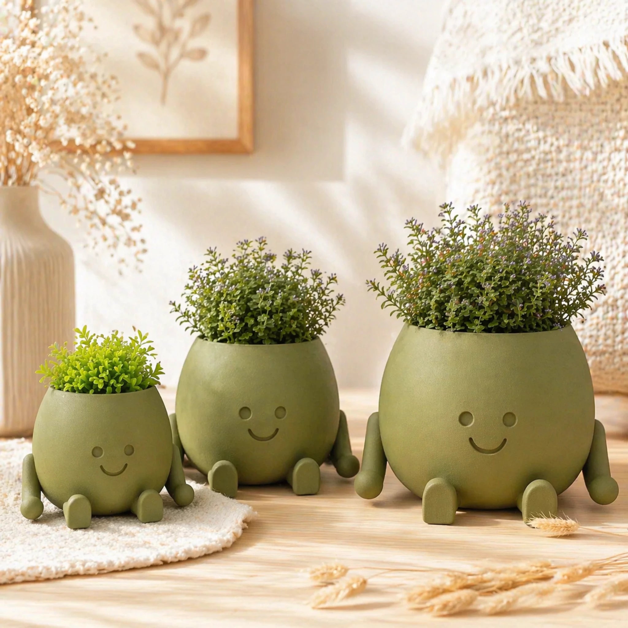 Cache-pot décoratif - Petit pot heureux