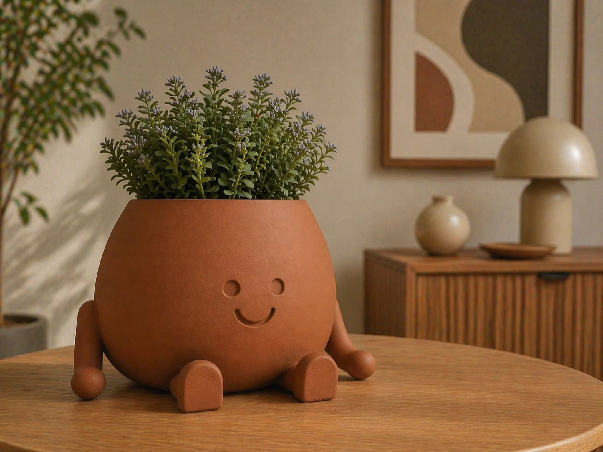 Cache-pot décoratif - Petit pot heureux