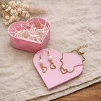 Coffret cadeau femme ALMA & AVA avec bijoux dorés en acier inoxydable