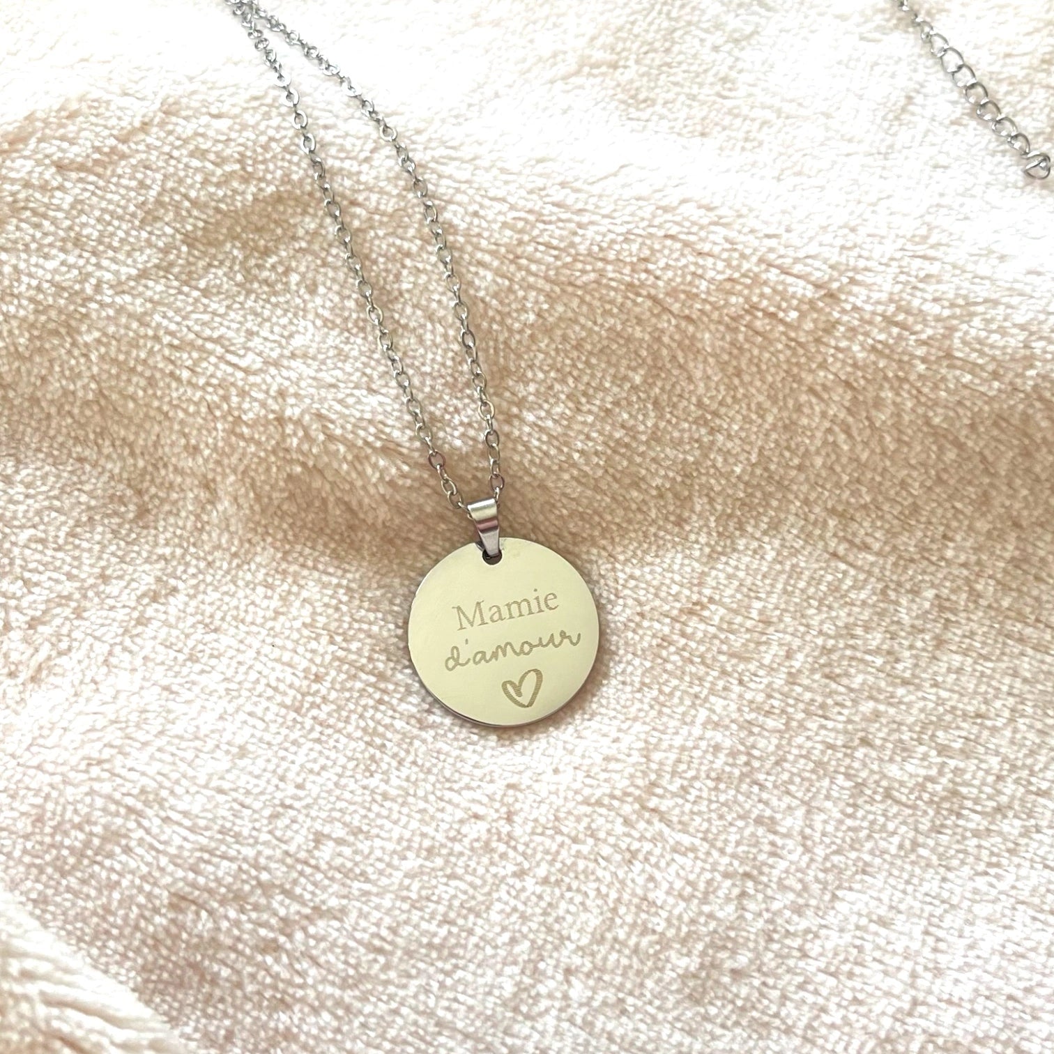 Collier personnalisé pour femme - Acier inoxydable ou paqué or rose 18K