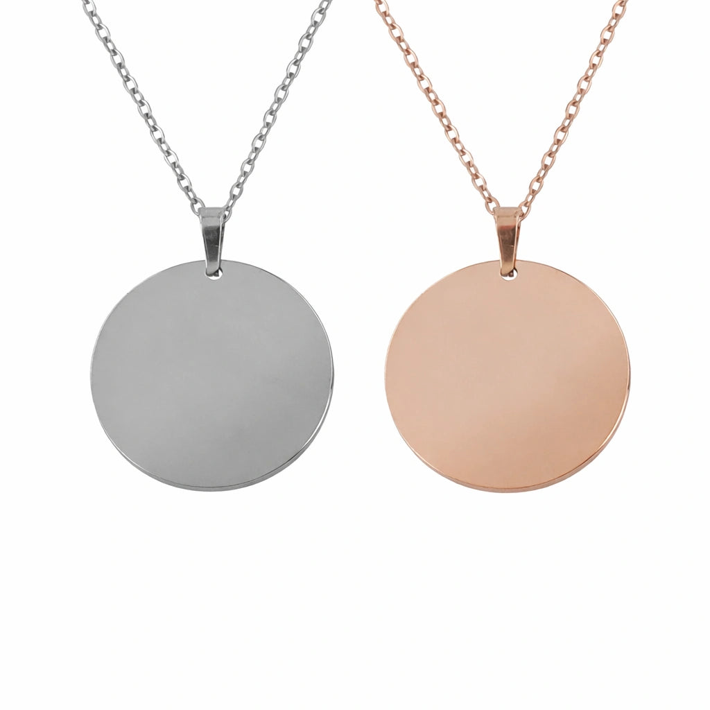 Collier personnalisé pour femme - Acier inoxydable ou paqué or rose 18K