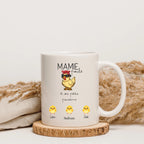 Mug personnalisé Mamie Poule avec prénom – cadeau Mamie