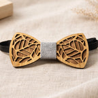 Nœud papillon artisanal en bois