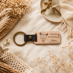 Porte-clés personnalisé avec dessin d'enfant | Cadeau maîtresse, ATSEM, nounou
