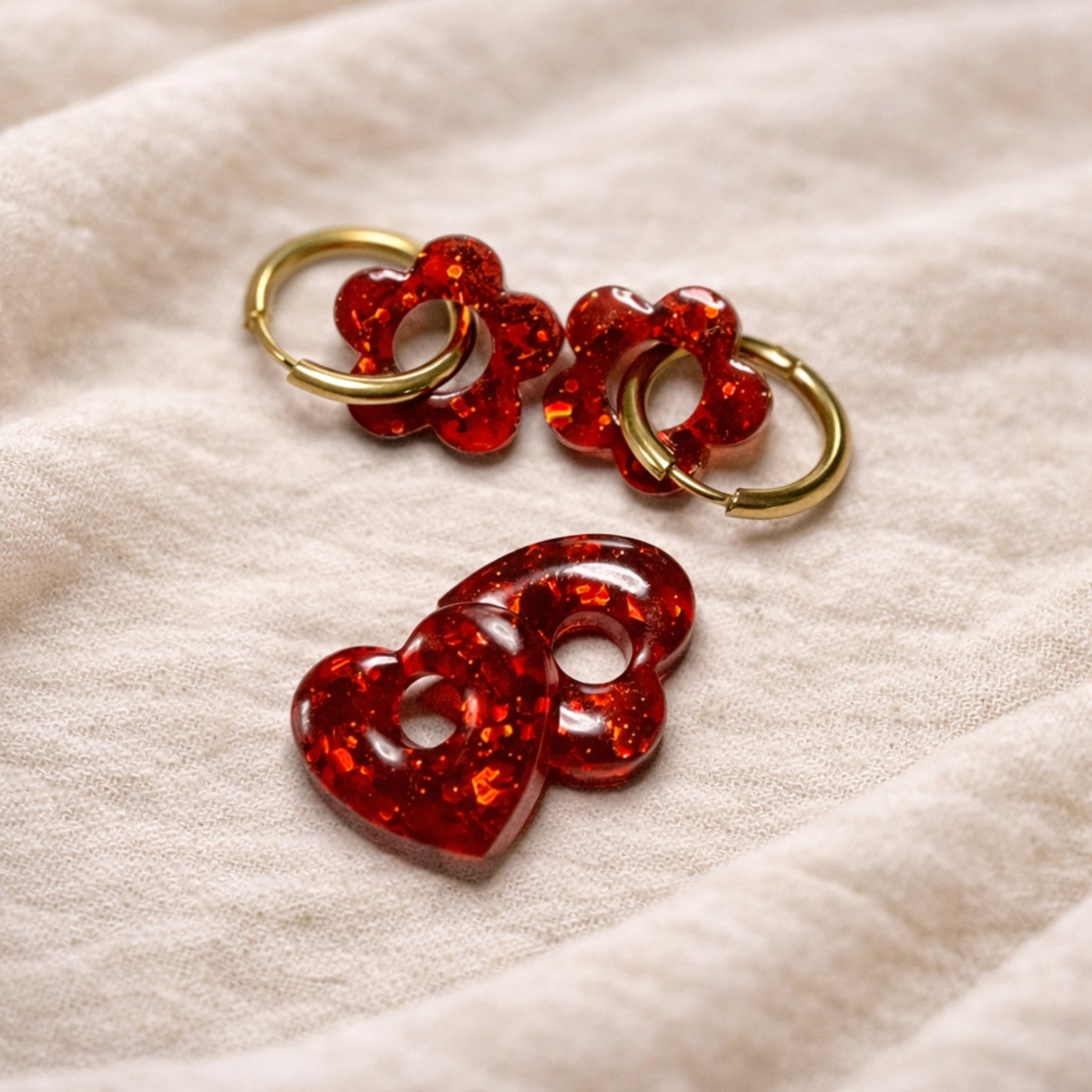 Boucles d’oreilles RUBIA artisanales style bohème chic