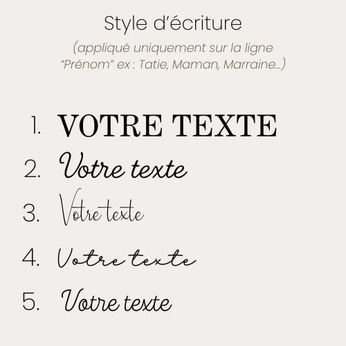 Coeur floral en bois - Personnalisable