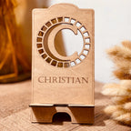 Support décoratif pour téléphone - Initiale + prénom
