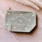 Trousse Maman Merveilleuse en velours – idée cadeau maman élégante