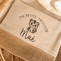 Trousse enfant avec motif animal personnalisable